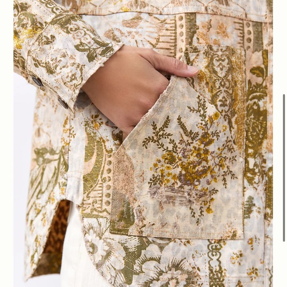 Anthropologie Pilcro The Fielder Denim Shirt Jacket - Picture 5 of 6